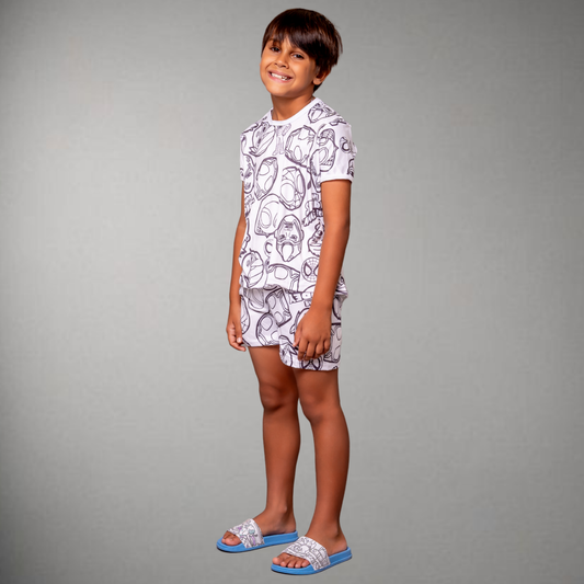 Pijama Infantil Manga Curta Spiderman Unissex