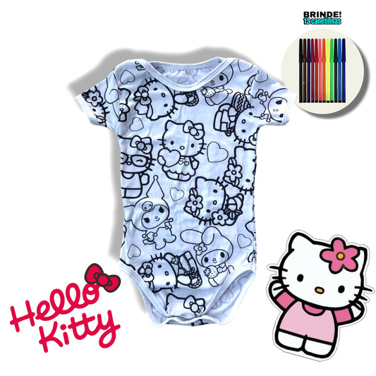 Body Bebê Hello Kitty Unissex