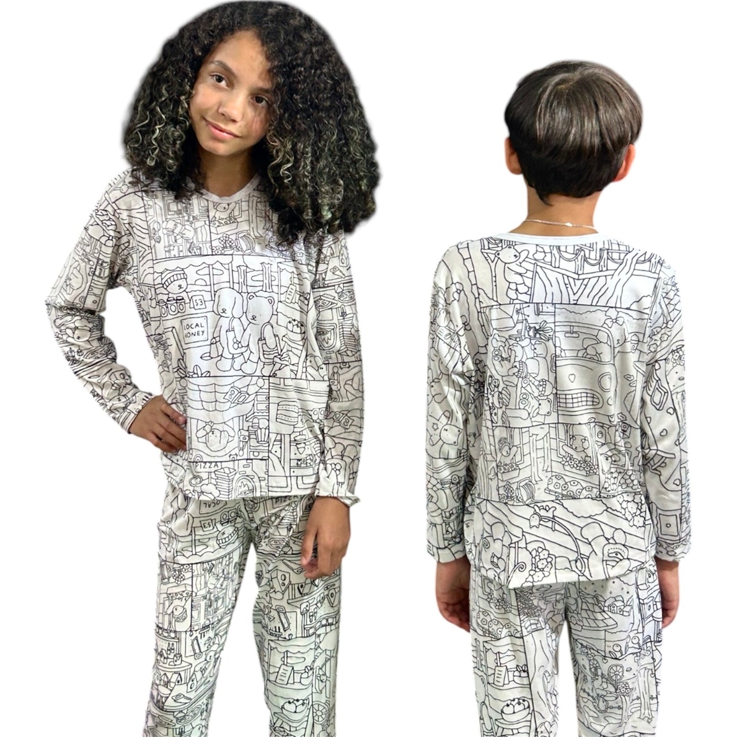 Pijama Infantil Manga Longa Bobbie Goods Unissex