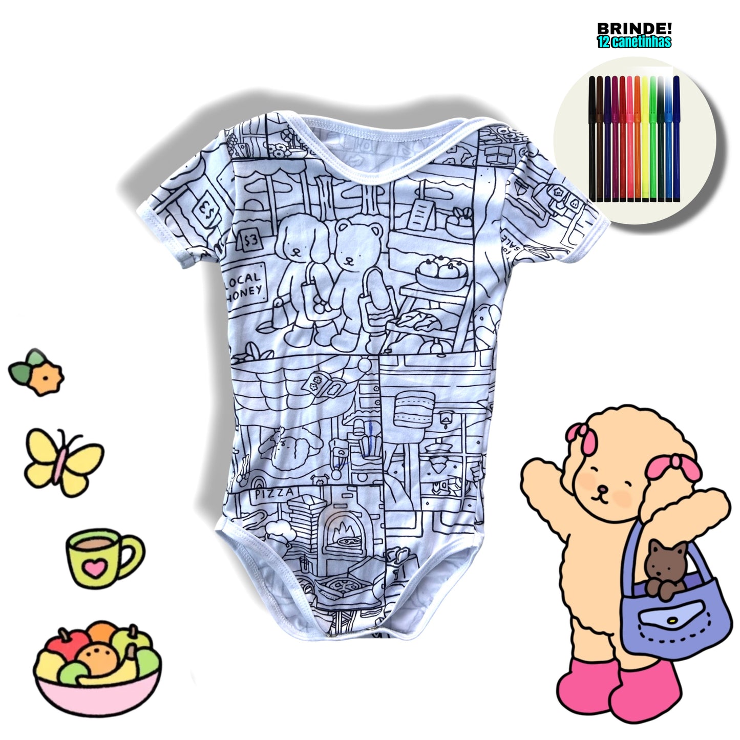 Body Bebê Bobbie Goods Unissex