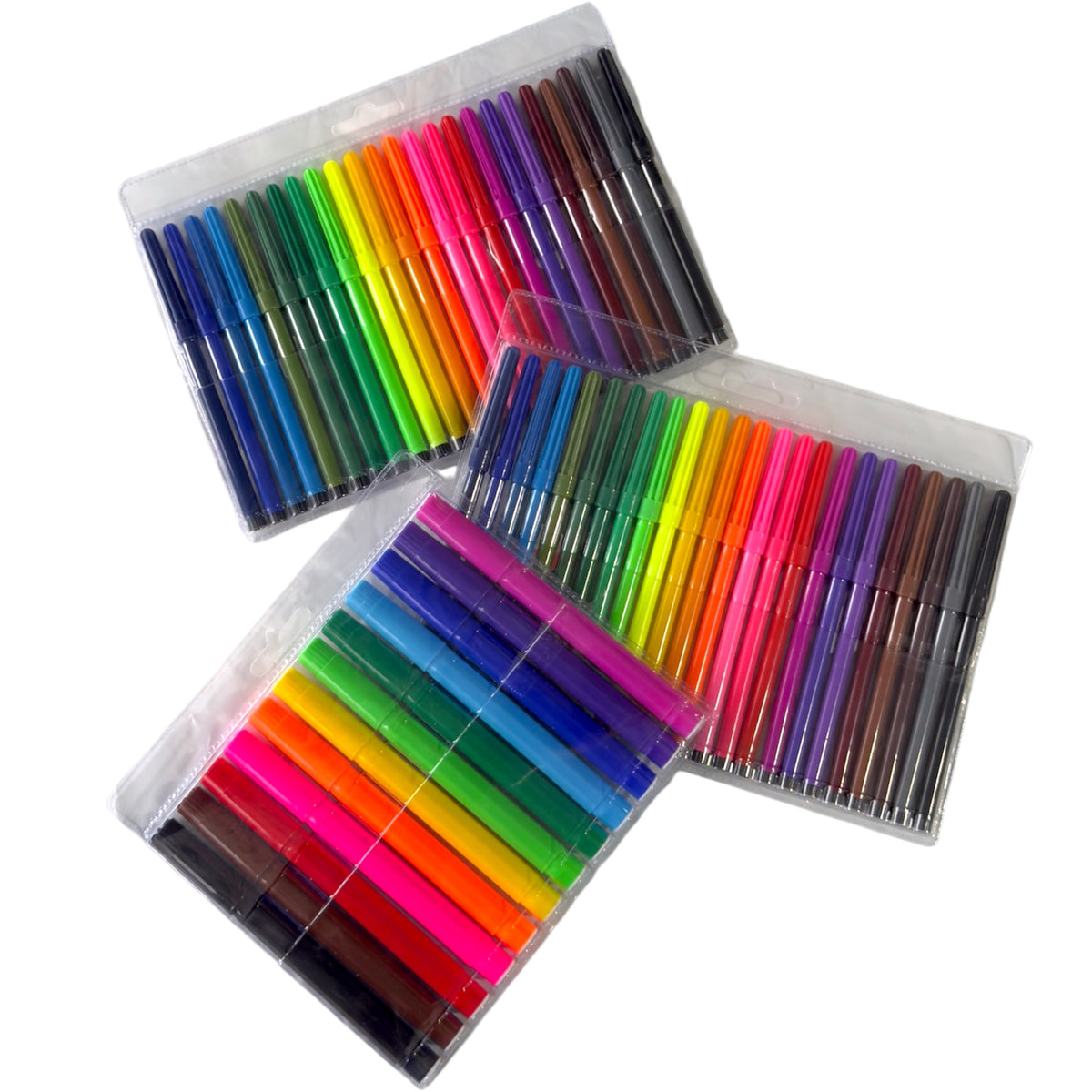 Kit Experiência 60 Canetinhas Laváveis para Pijama de Colorir