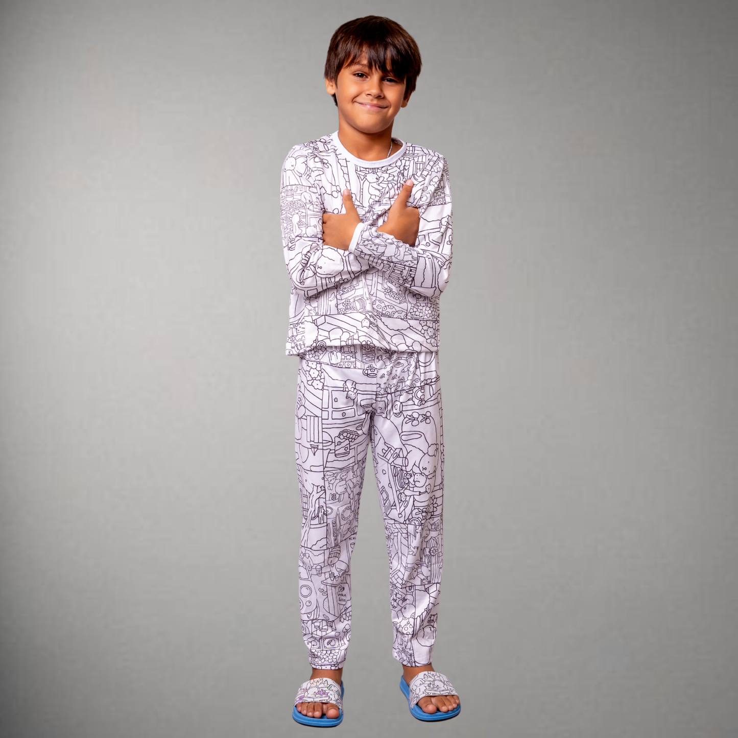 Pijama Infantil Manga Longa Bobbie Goods Unissex
