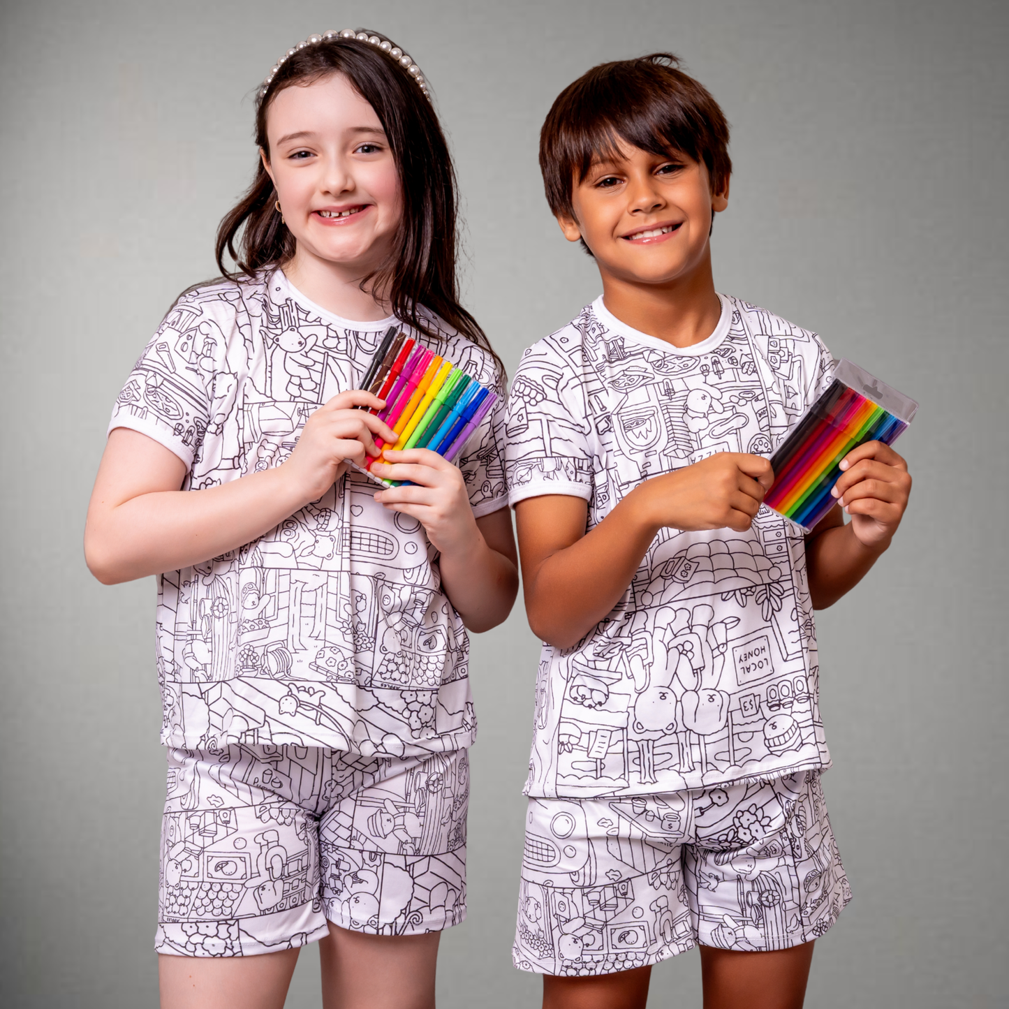 Pijama Infantil Manga Curta Bobbie Goods Unissex