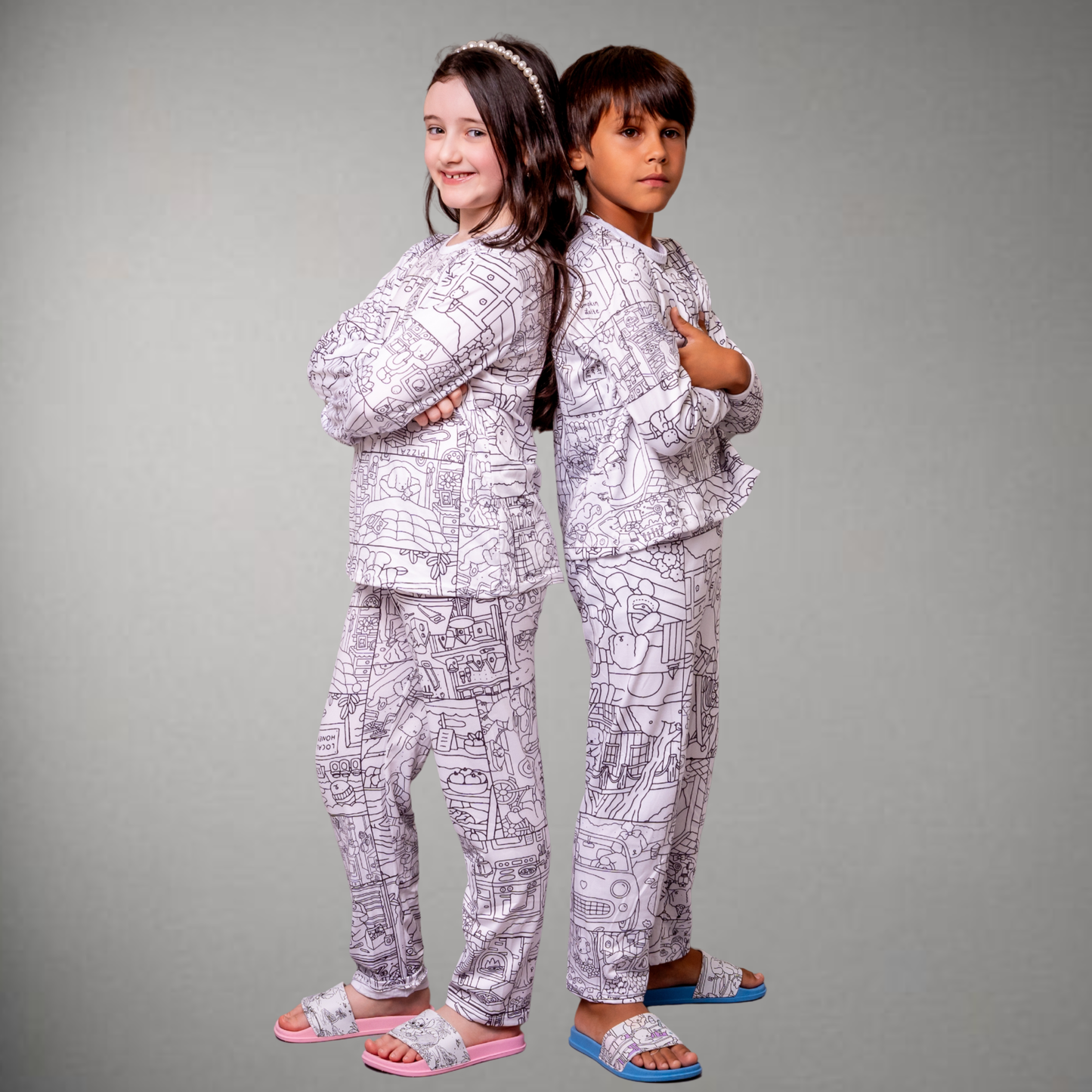 Pijama Infantil Manga Longa Bobbie Goods Unissex