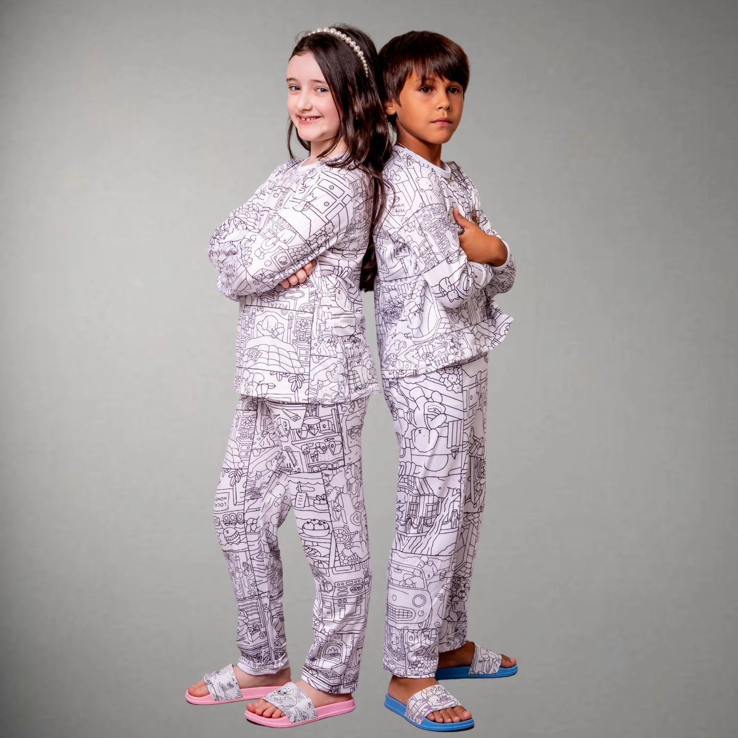 Pijama De Colorir Infantil/Adulto