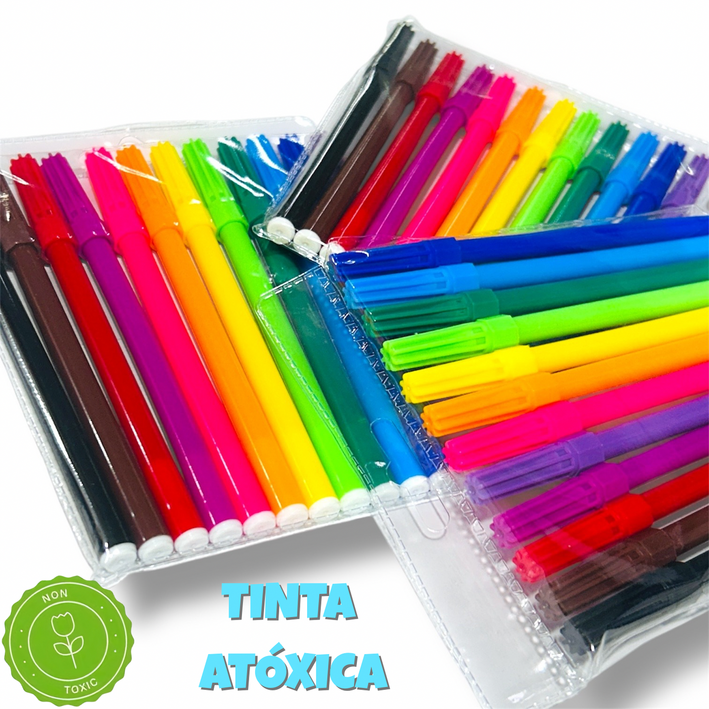 Kit 36 Canetinhas à Base d'água