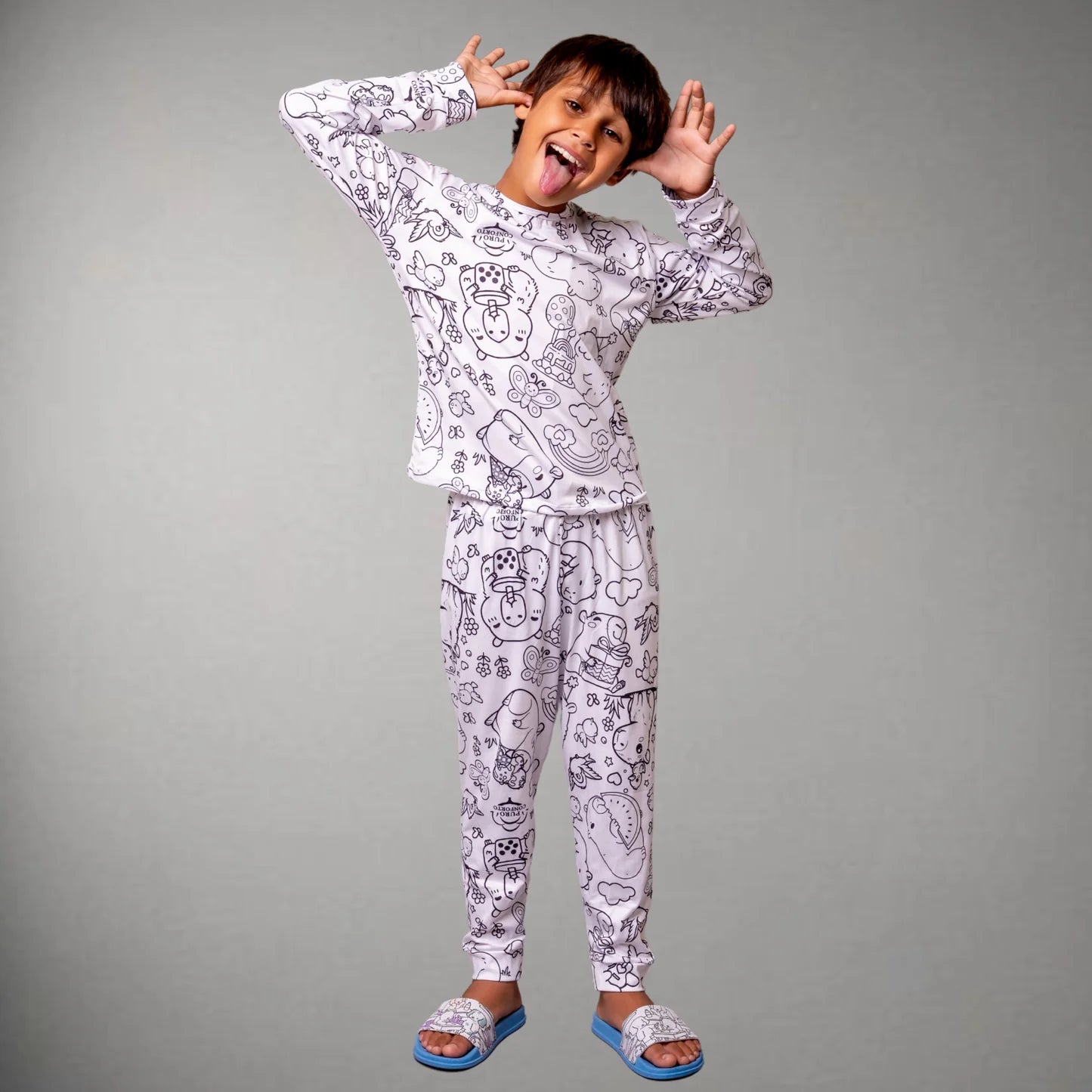Pijama De Colorir Infantil/Adulto