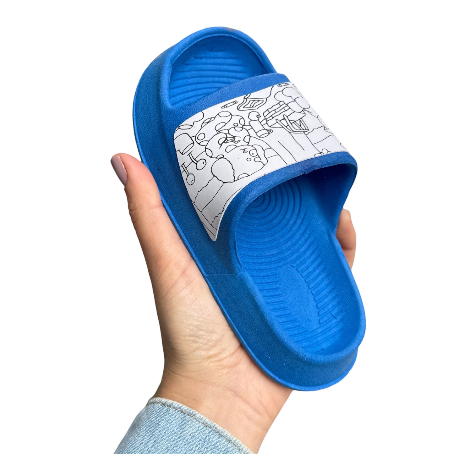 CHINELO DE COLORIR BOBBIE GOODS NUVEM AZUL 26/27 28/29
