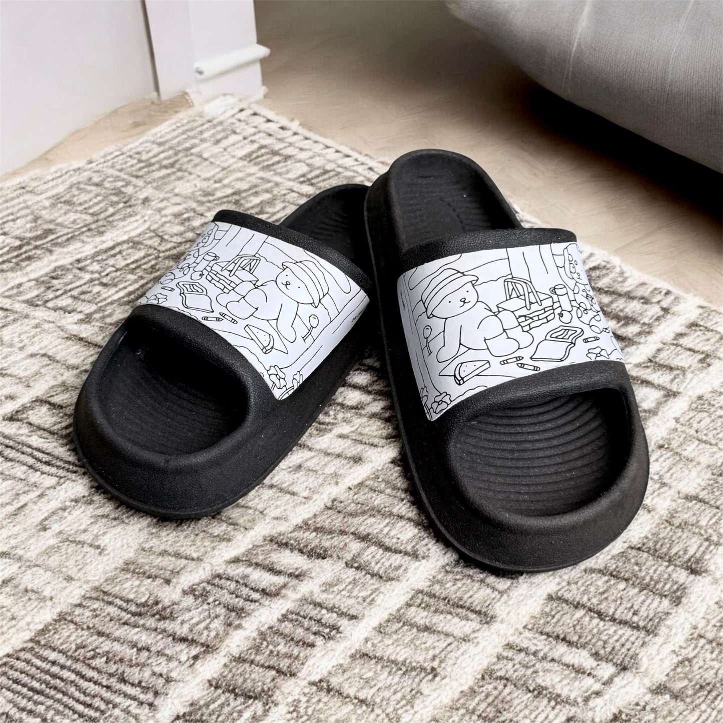 CHINELO NUVEM DE COLORIR BOBBIE GOODS PRETO 26/27 28/29