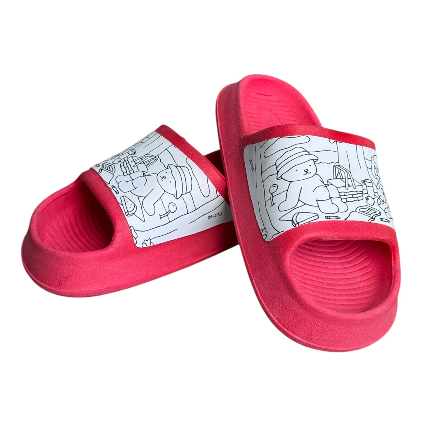 CHINELO NUVEM DE COLORIR BOBBIE GOODS VERMELHO 26/27 28/29