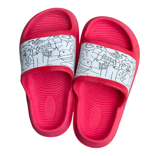 CHINELO NUVEM DE COLORIR BOBBIE GOODS VERMELHO 26/27 28/29
