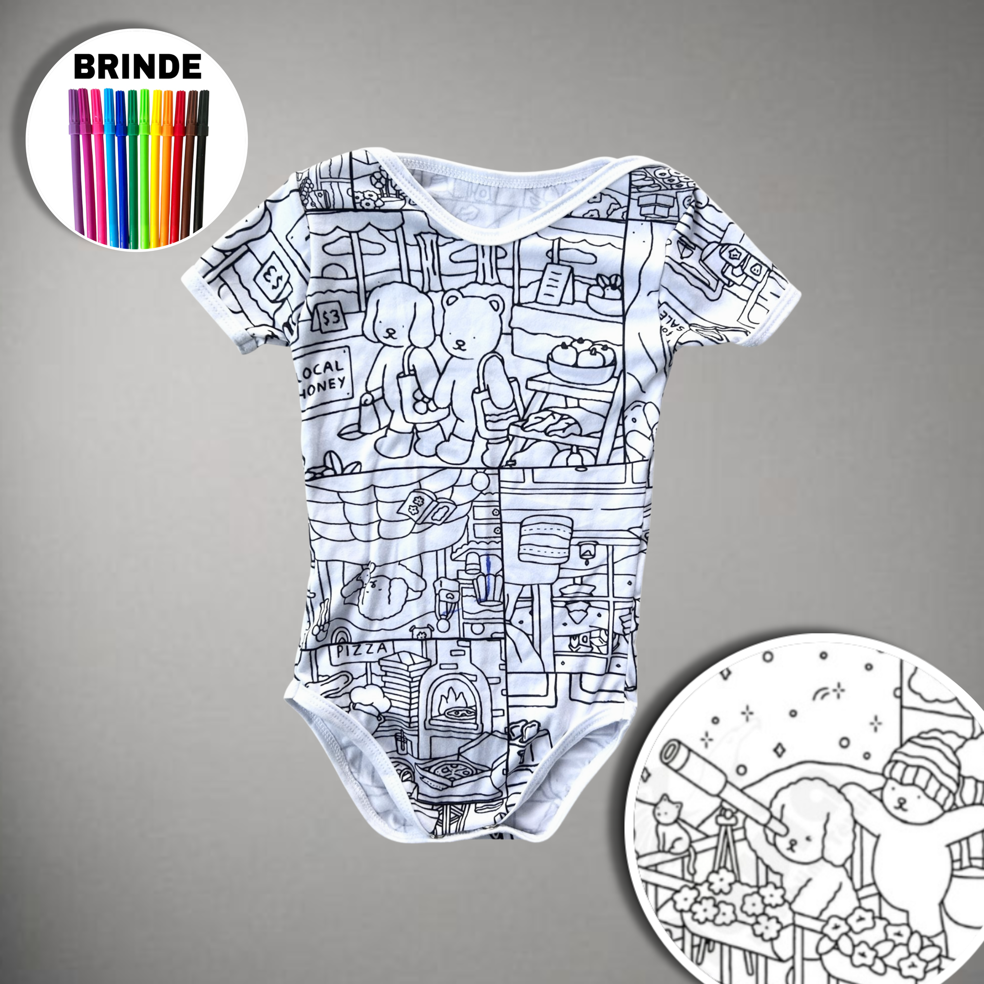 Body Bebê Bobbie Goods Unissex