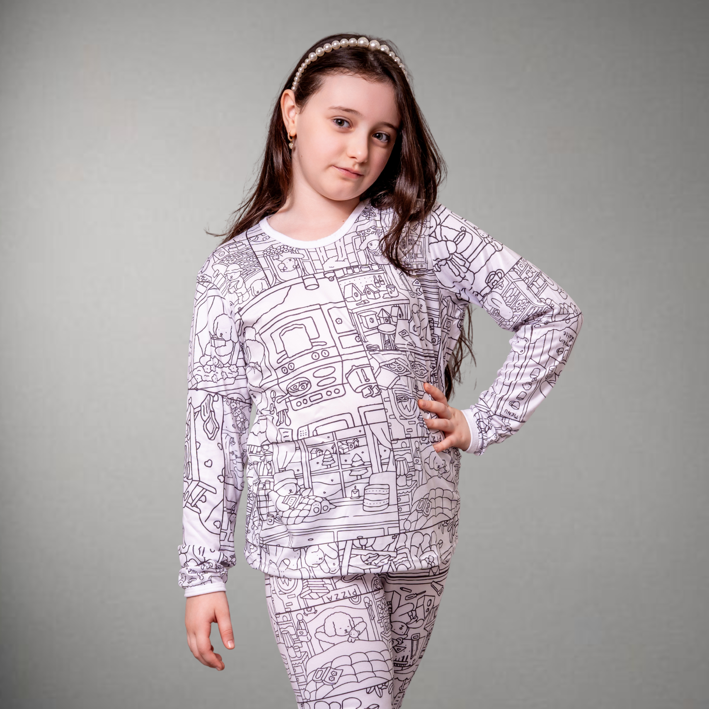 Pijama Infantil Manga Longa Bobbie Goods Unissex