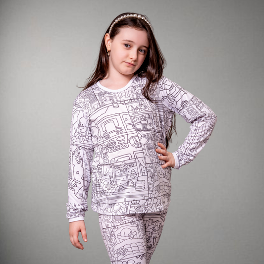 Pijama Infantil Manga Longa Bobbie Goods Unissex