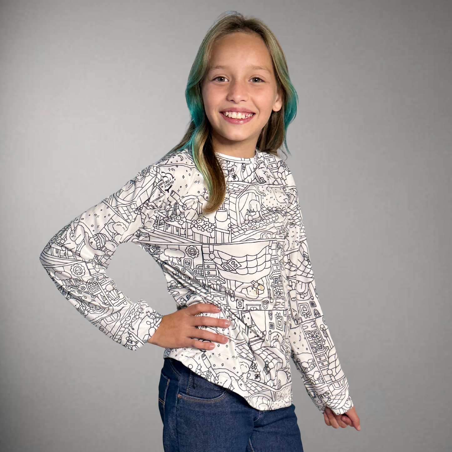 Camiseta Infantil Manga Longa Bobbie Goods Unissex