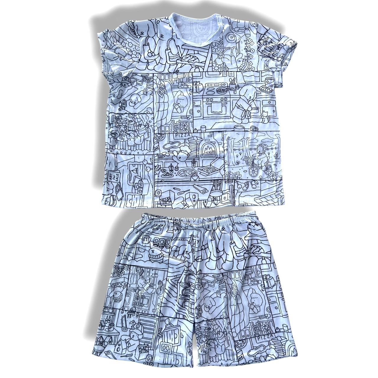 Pijama Adulto Manga Curta Bobbie Goods Unissex