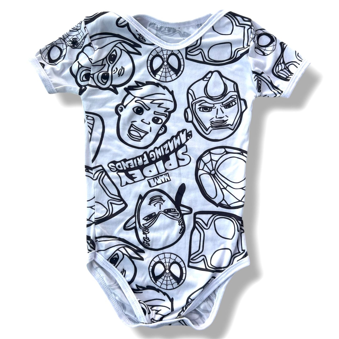 Body Bebê Spiderman Unissex