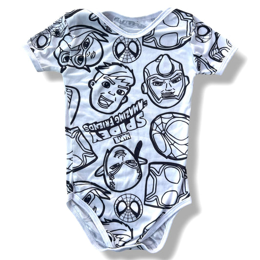 Body Bebê Spiderman Unissex