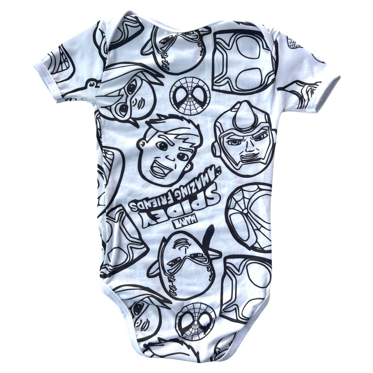 Body Bebê Spiderman Unissex