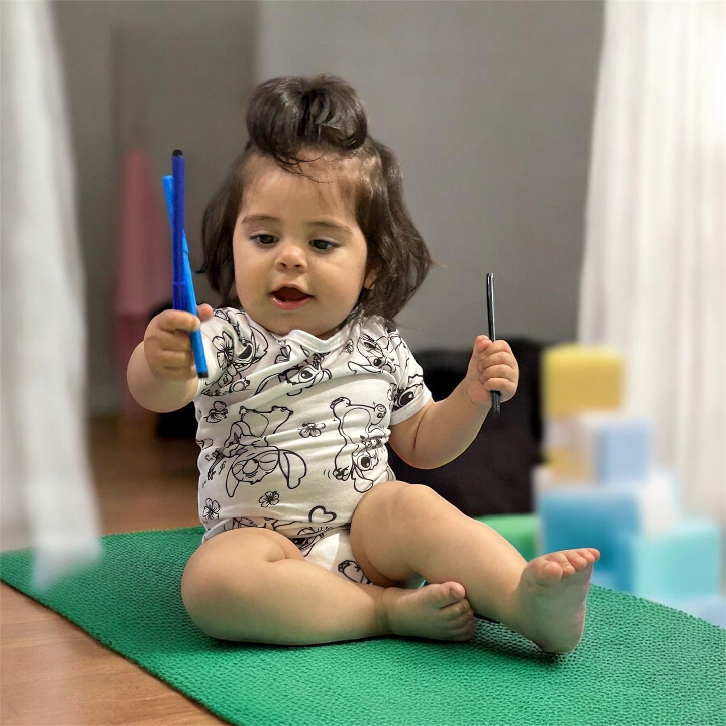 Body Bebê Stitch Unissex