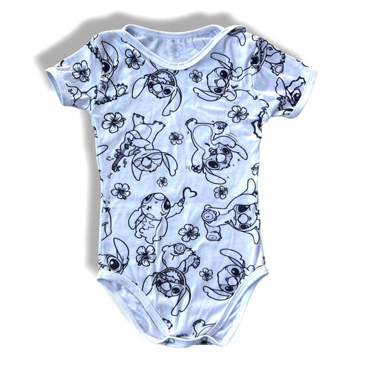 Body Bebê Stitch Unissex