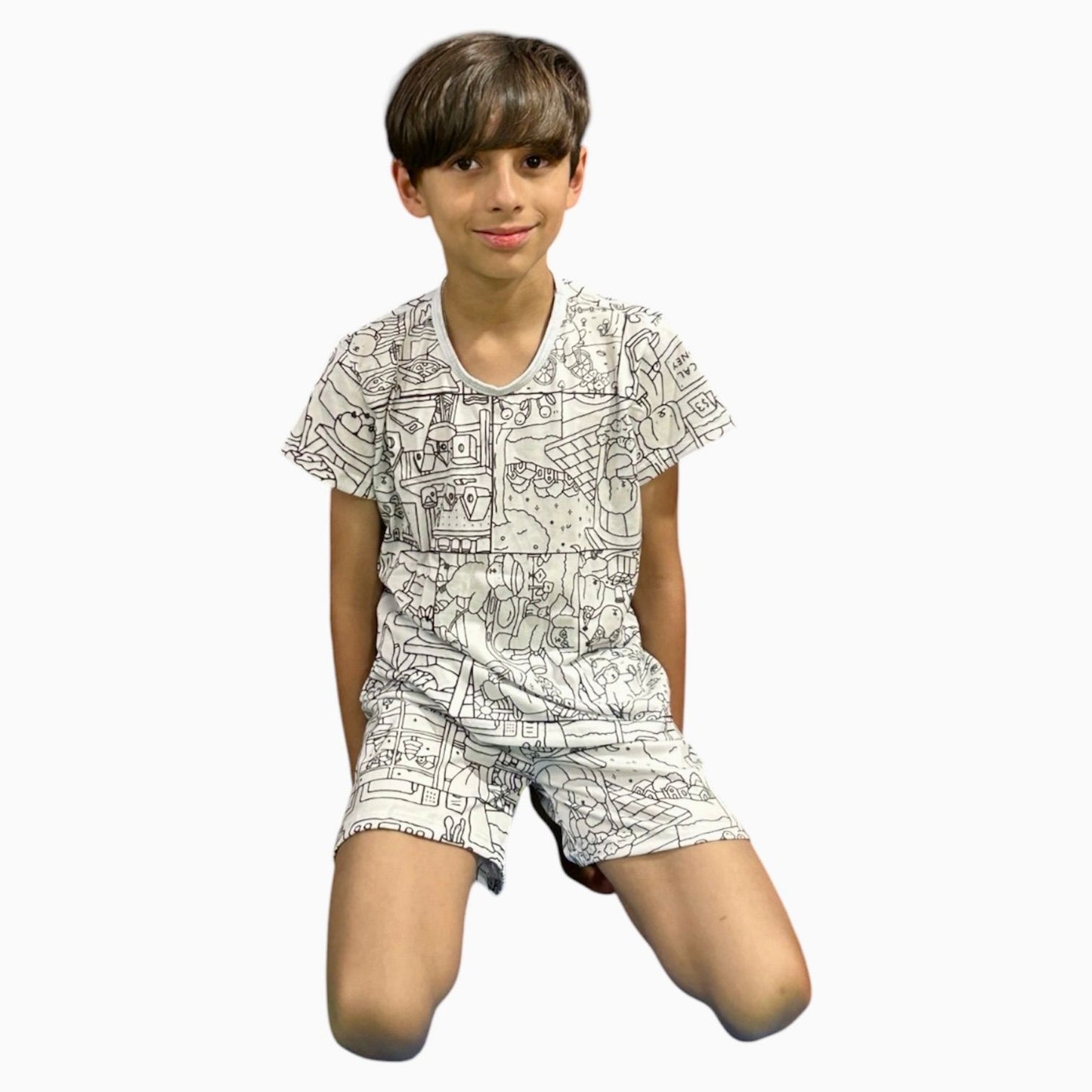 Pijama Infantil Manga Curta Bobbie Goods Unissex