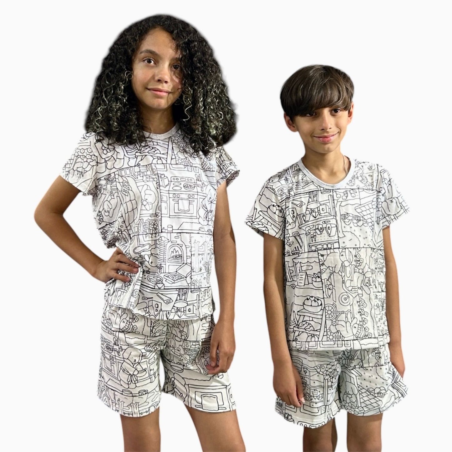 Pijama Infantil Manga Curta Bobbie Goods Unissex