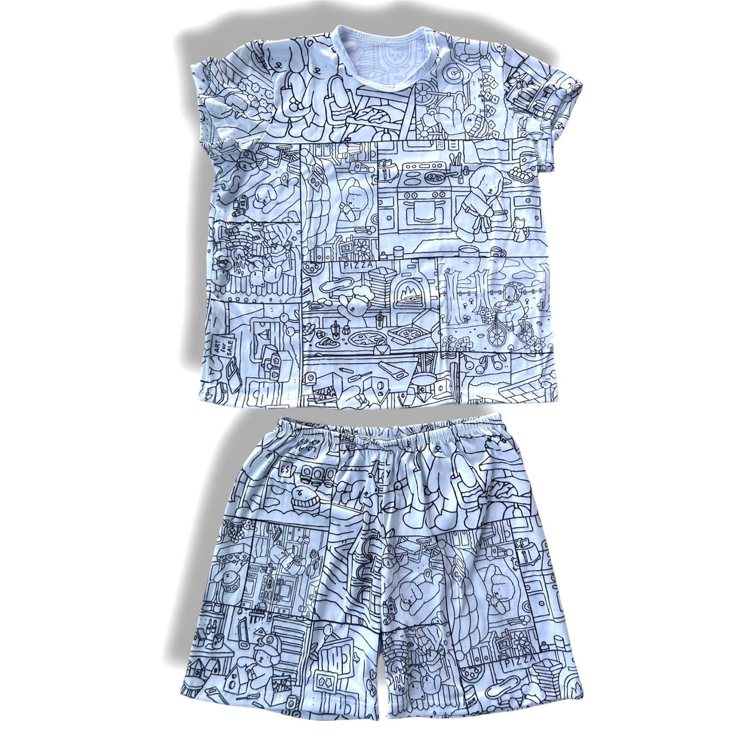 Pijama Infantil Manga Curta Bobbie Goods Unissex