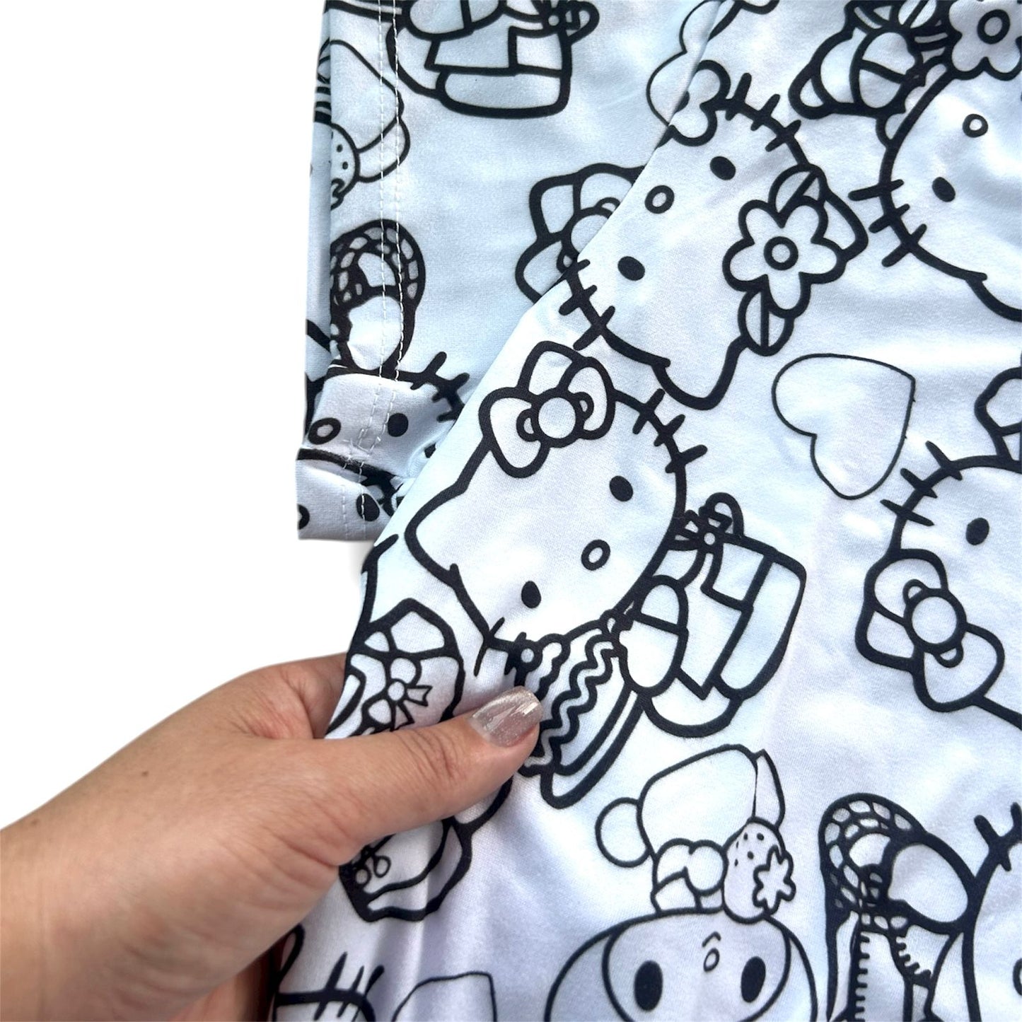 Pijama Infantil Manga Curta Hello Kitty Unissex