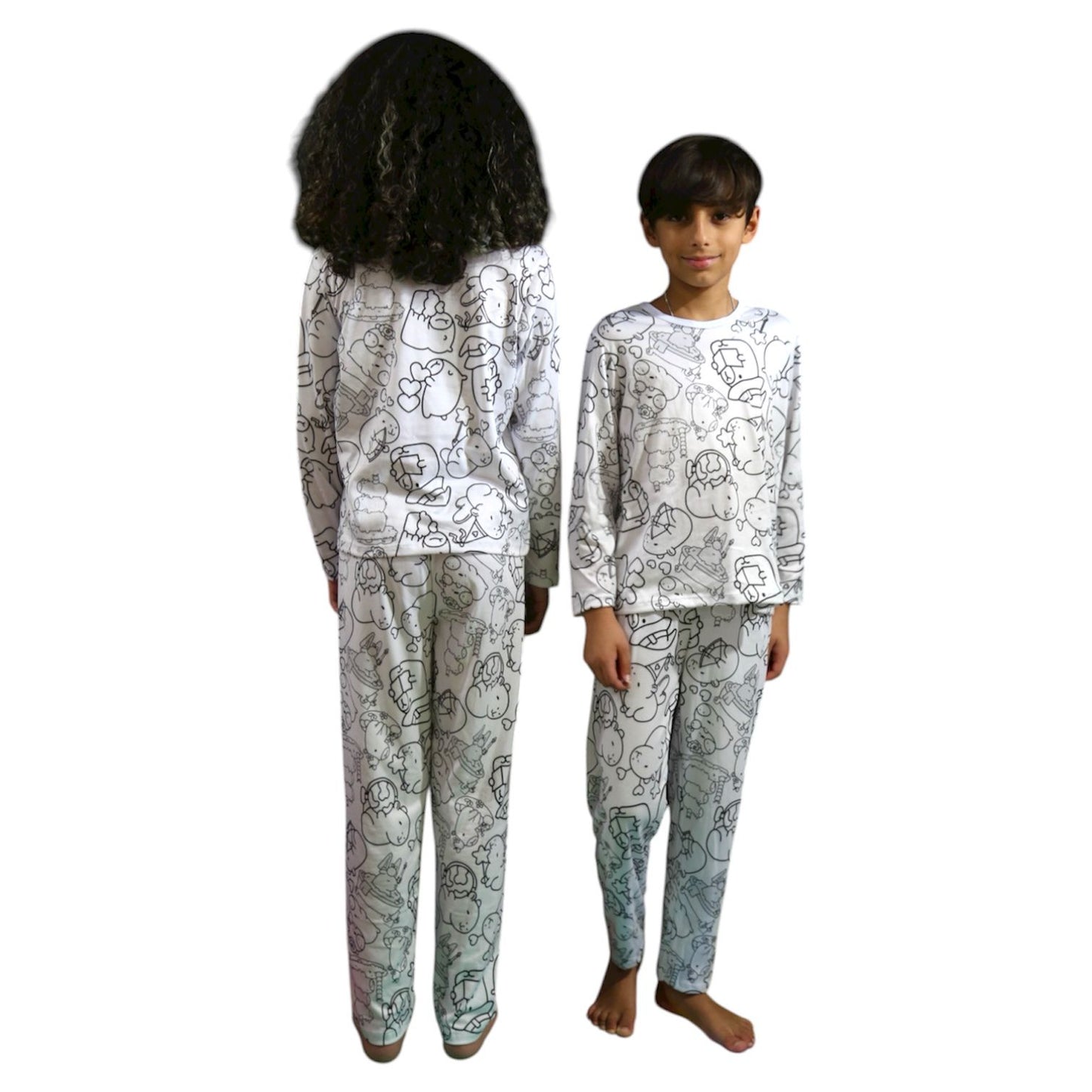 Pijama Infantil Manga Longa Capivara Unissex