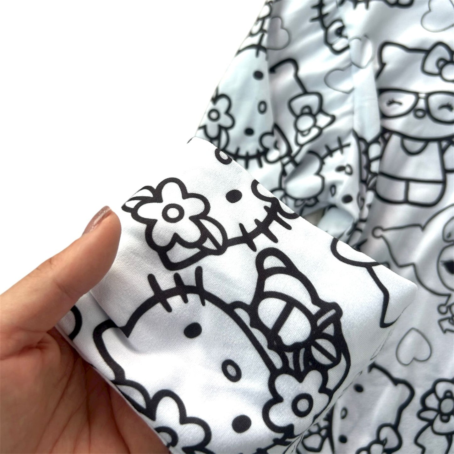 Pijama Infantil Manga Longa Hello Kitty Unissex