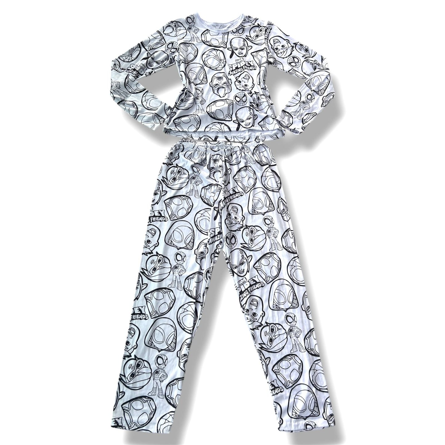 Pijama Infantil Manga Longa Spiderman Unissex