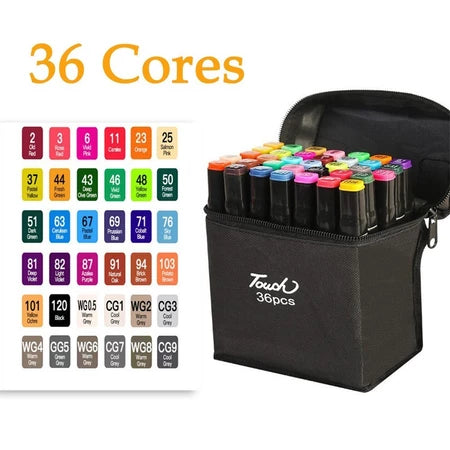 Canetinha permanente Touch 24/36/48/60/80 peças