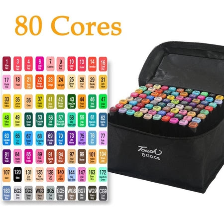 Canetinha permanente Touch 24/36/48/60/80 peças